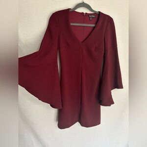 Miss selfridge wine colored dress
